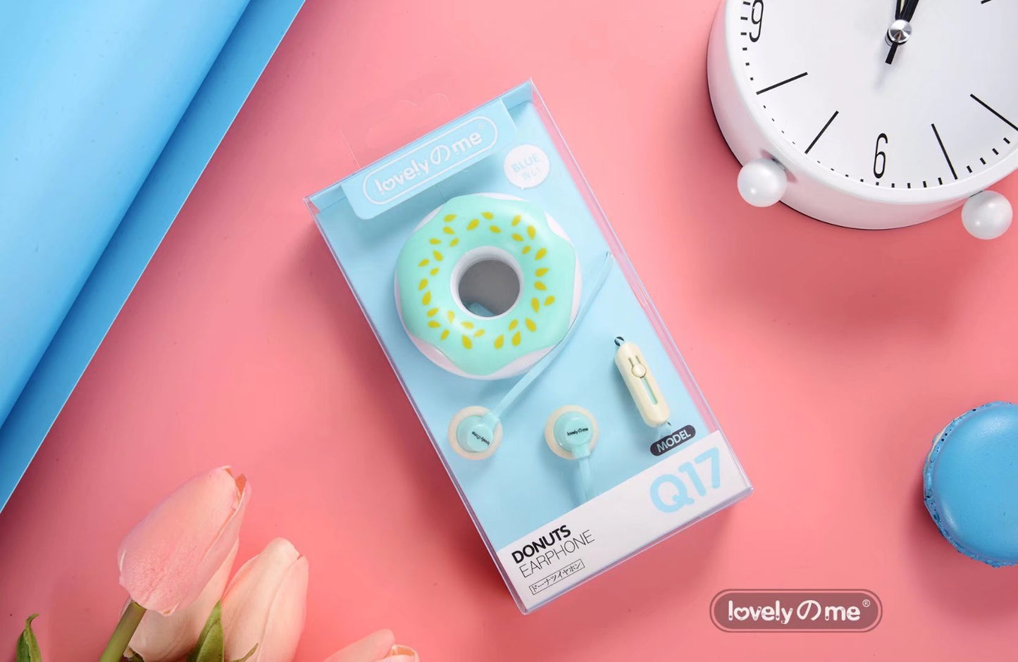 Fones de Ouvido Macaron Donut 🎧🍩