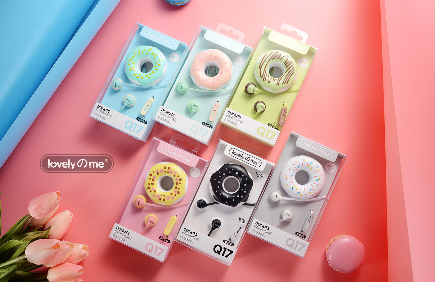 Fones de Ouvido Macaron Donut 🎧🍩