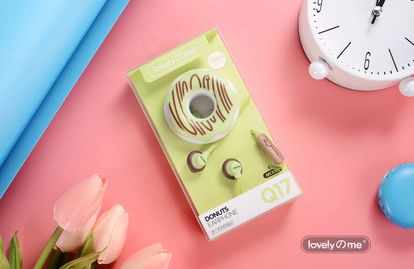 Fones de Ouvido Macaron Donut 🎧🍩