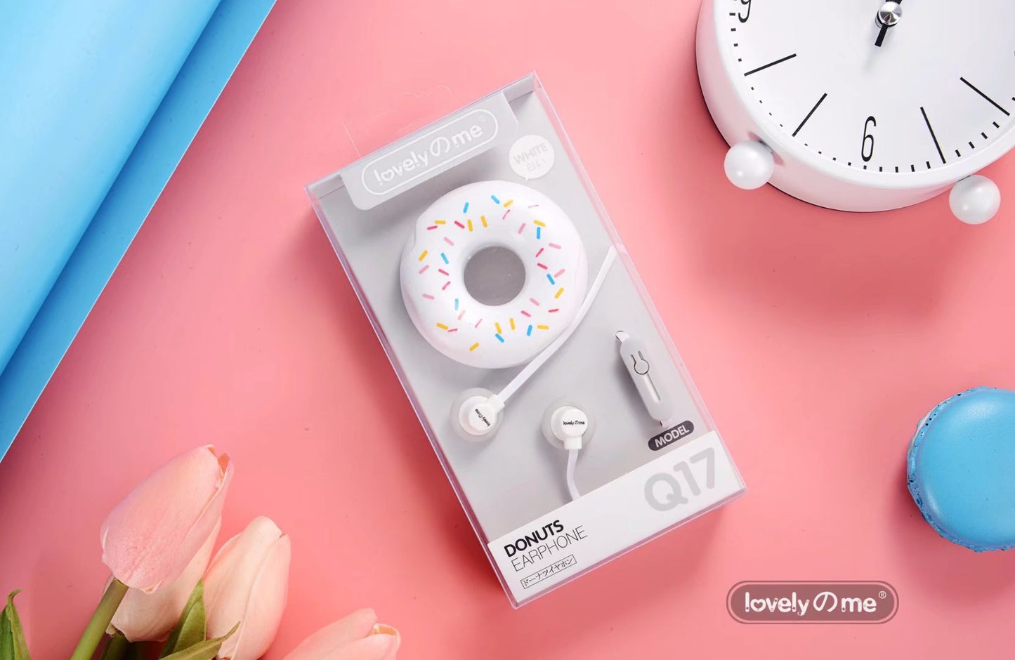 Fones de Ouvido Macaron Donut 🎧🍩