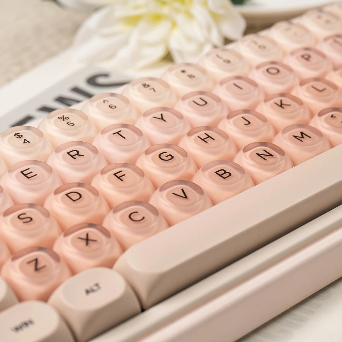 Teclado Rosa Liquid Foundation 132 Teclas 🎀