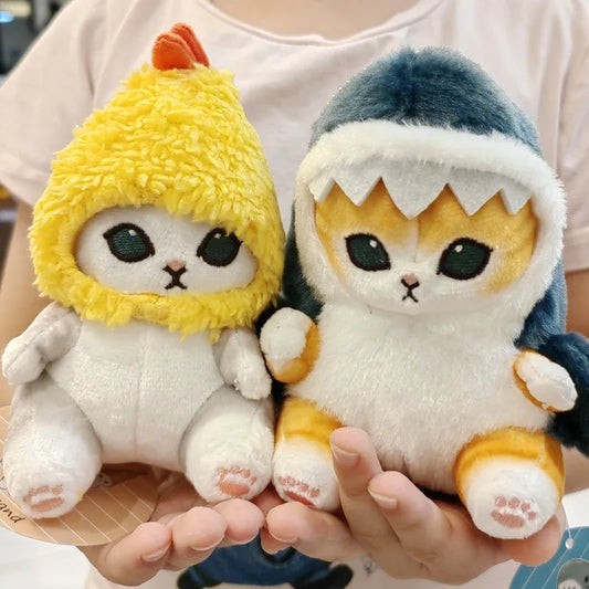 Chaveiro Pelúcia Kawaii Mofusand🐱🦈🍤✨