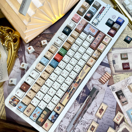 Teclado Retrô 135 Teclas 🎮⌨️