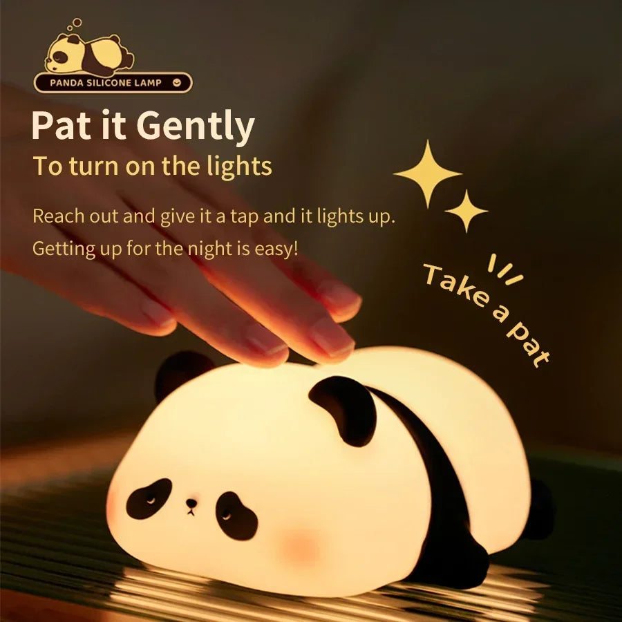 Luminária Panda Kawaii em Silicone 🐼