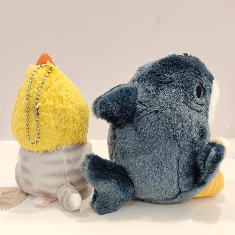 Chaveiro Pelúcia Kawaii Mofusand🐱🦈🍤✨