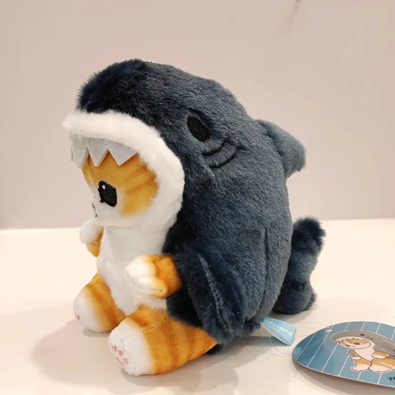 Chaveiro Pelúcia Kawaii Mofusand🐱🦈🍤✨