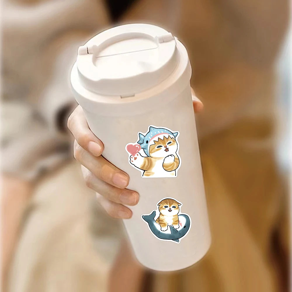 Adesivos Kawaii de Tubarão🦈✨