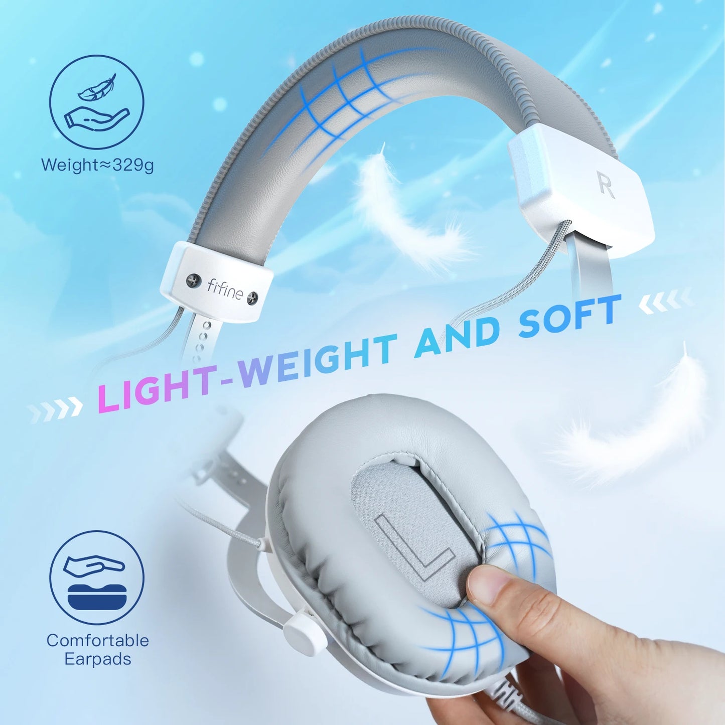 Headset Gamer FIFINE H9W 🎧