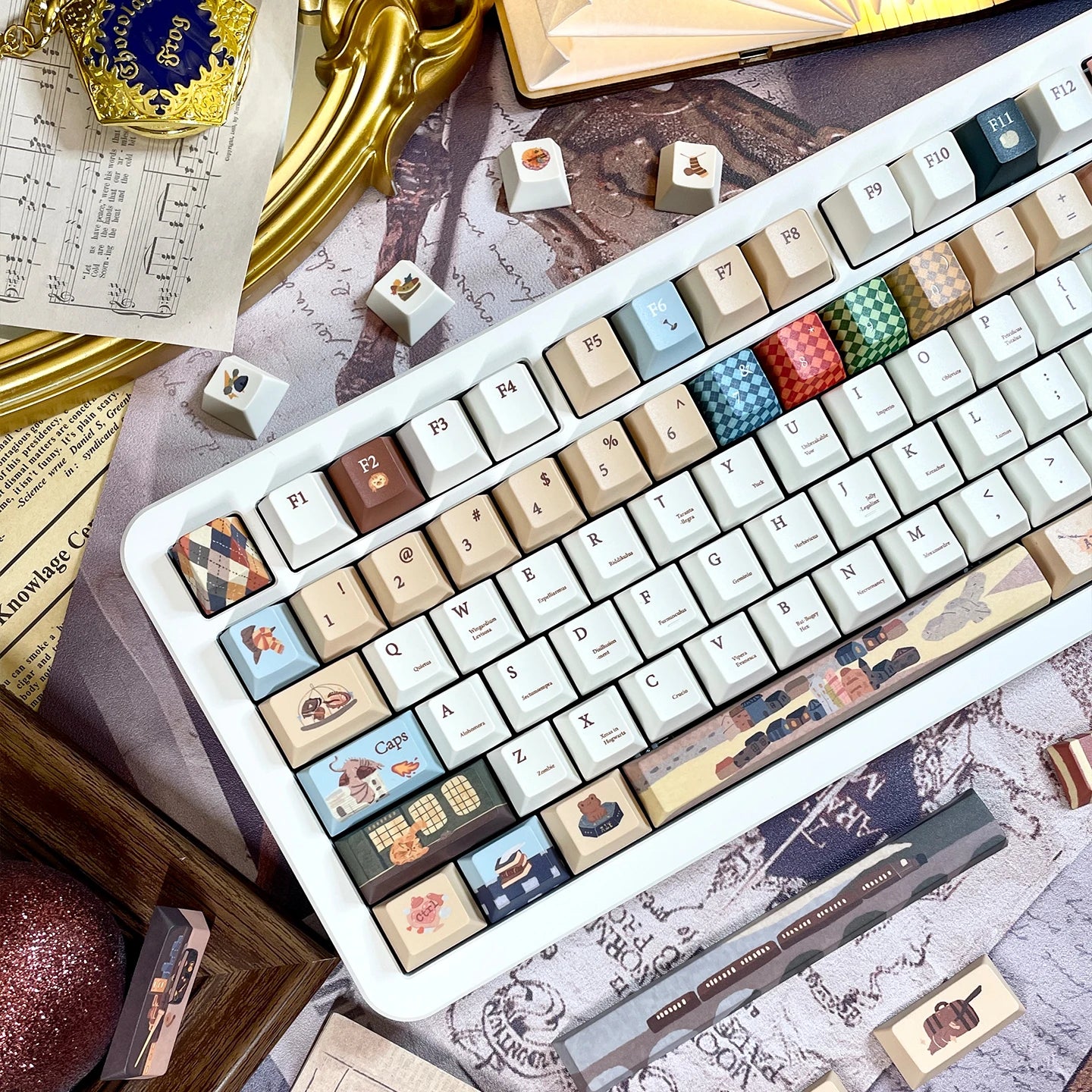 Teclado Retrô 135 Teclas 🎮⌨️