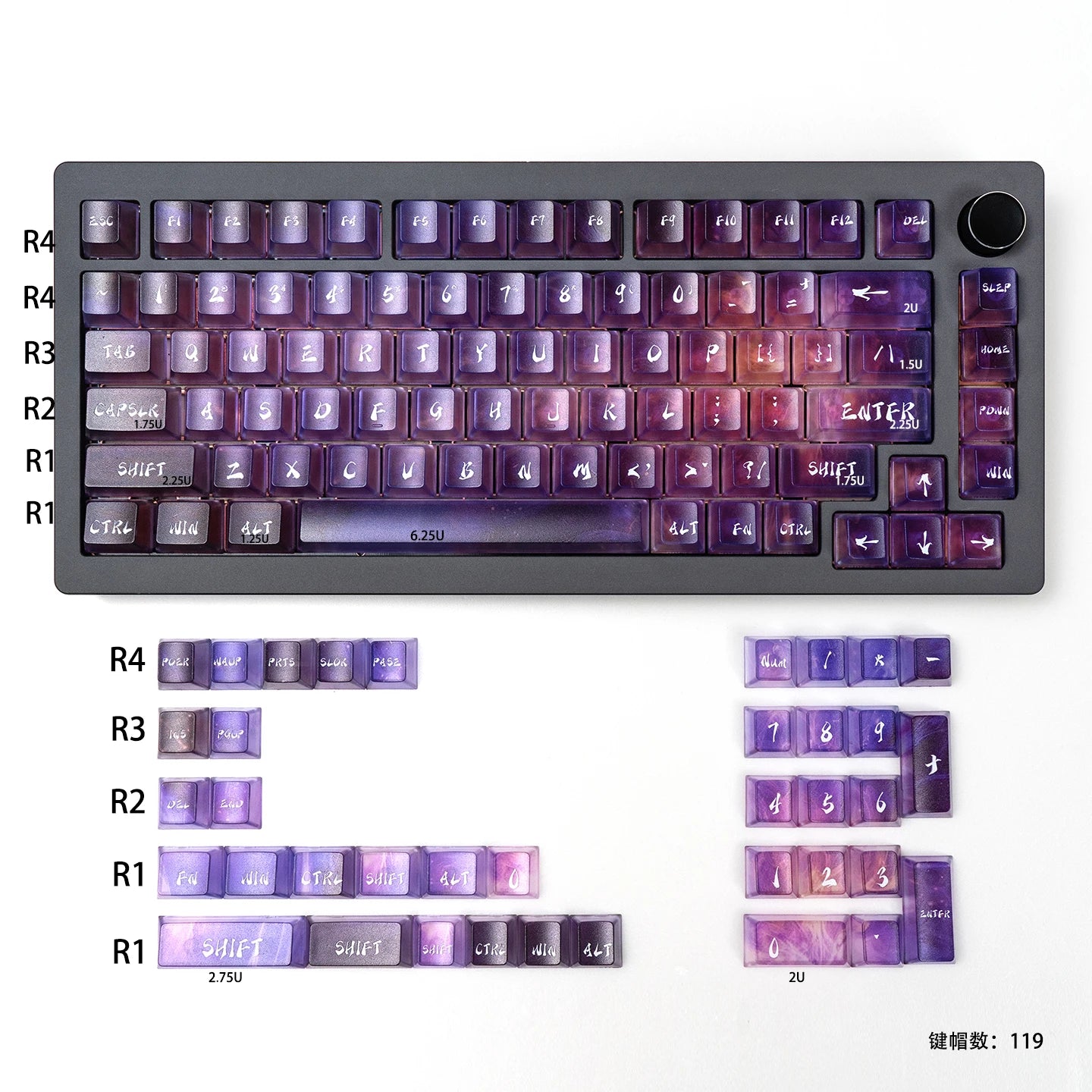 Teclado Neon Gradient