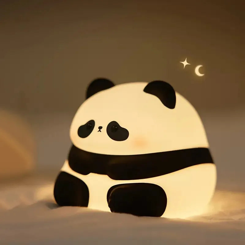 Luminária Panda Kawaii em Silicone 🐼