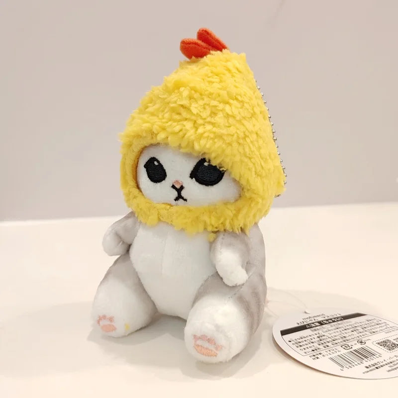 Chaveiro Pelúcia Kawaii Mofusand🐱🦈🍤✨