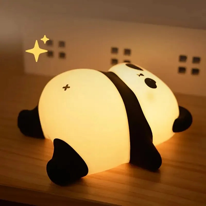 Luminária Panda Kawaii em Silicone 🐼