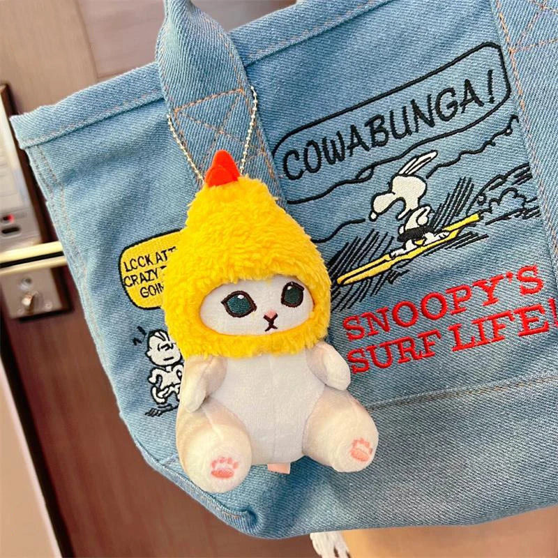 Chaveiro Pelúcia Kawaii Mofusand🐱🦈🍤✨