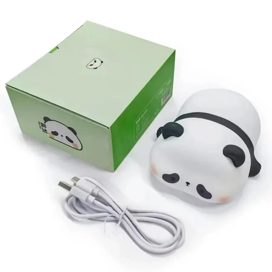 Luminária Panda Kawaii em Silicone 🐼