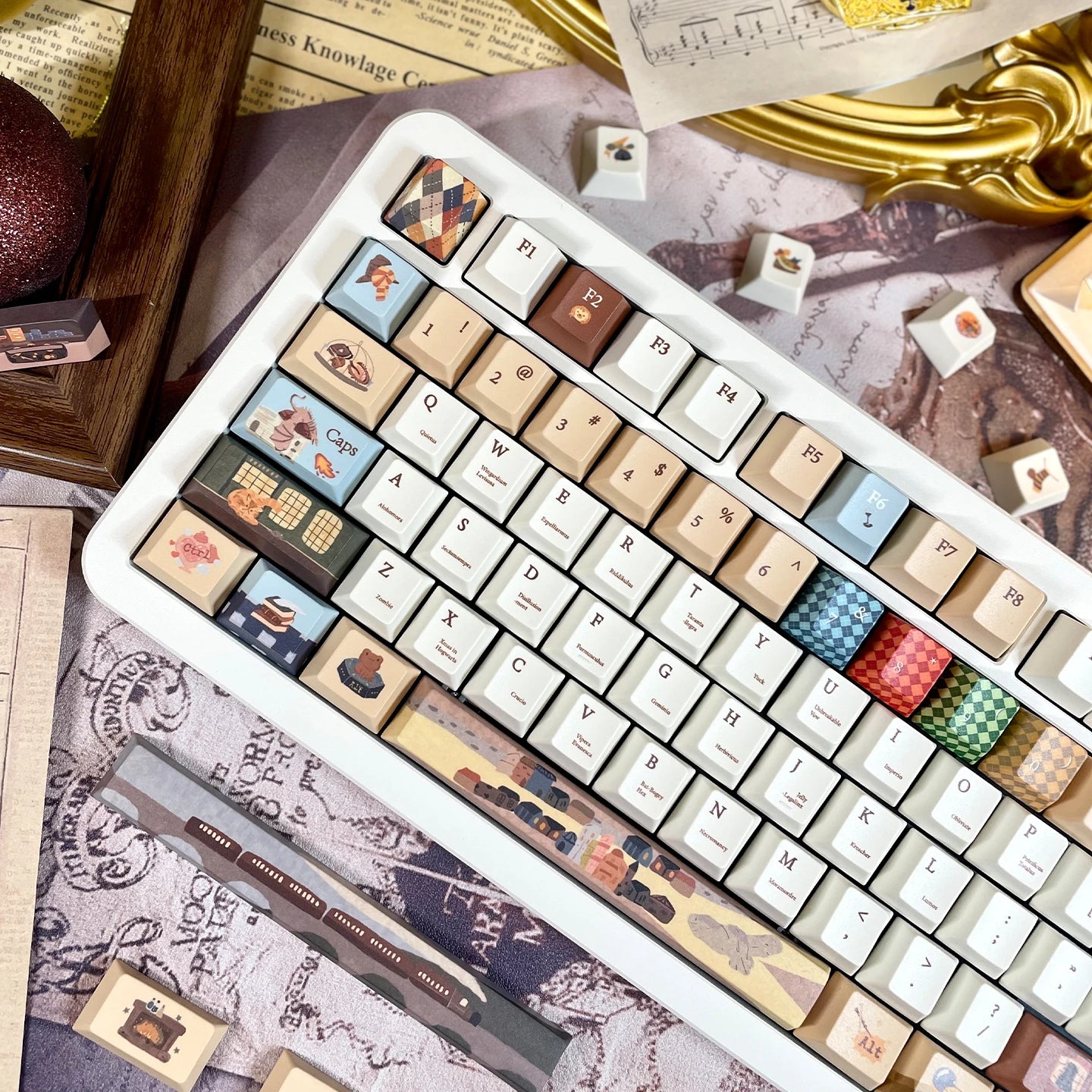 Teclado Retrô 135 Teclas 🎮⌨️