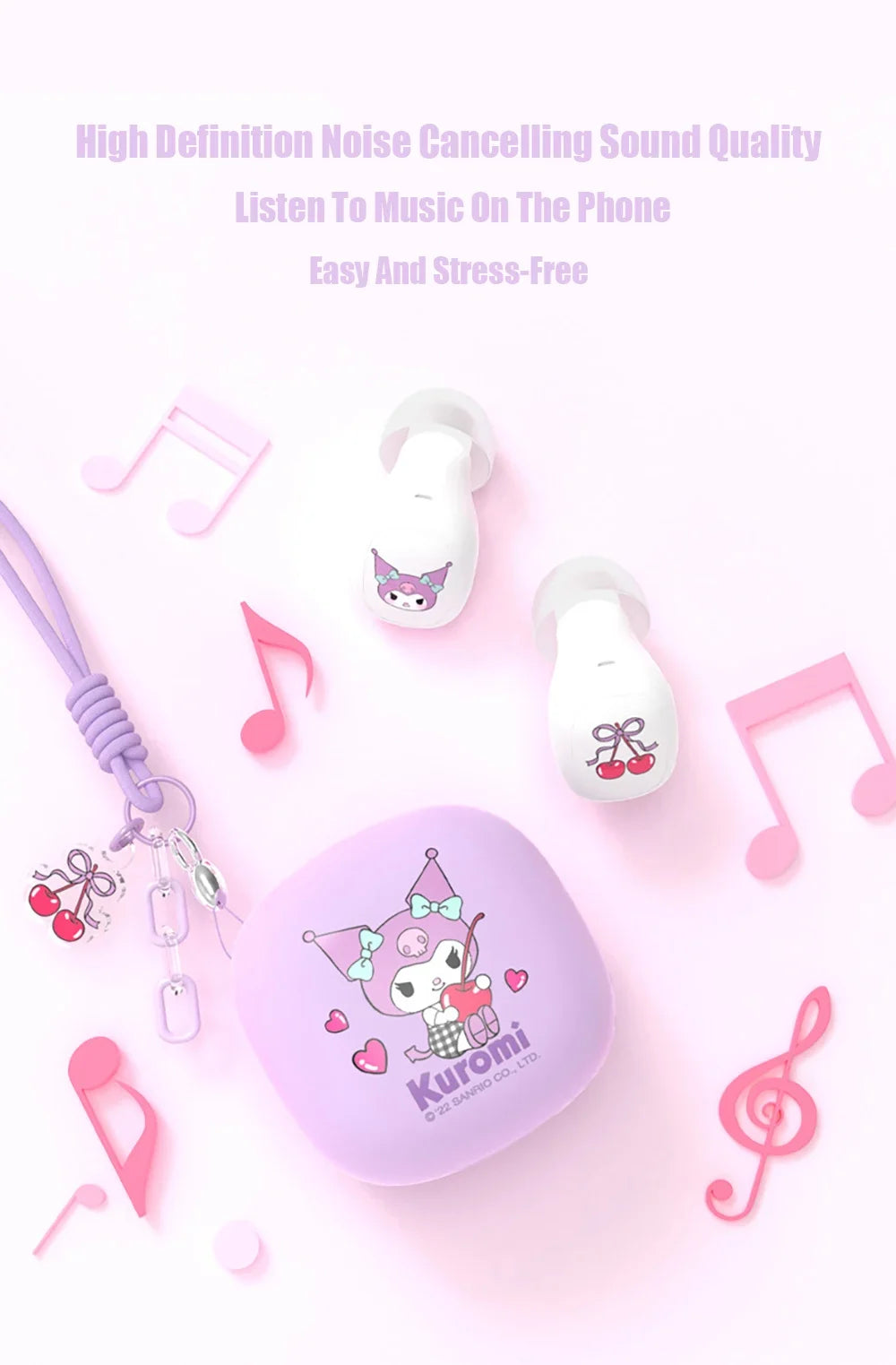 Fones Bluetooth Sanrio 🎀