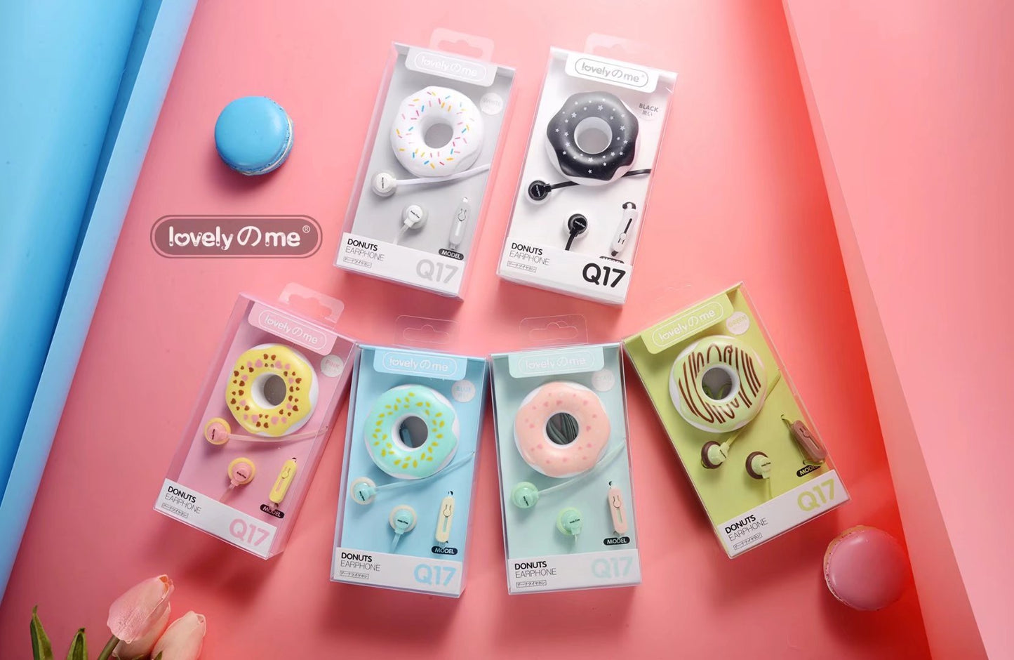 Fones de Ouvido Macaron Donut 🎧🍩