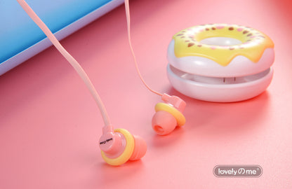 Fones de Ouvido Macaron Donut 🎧🍩
