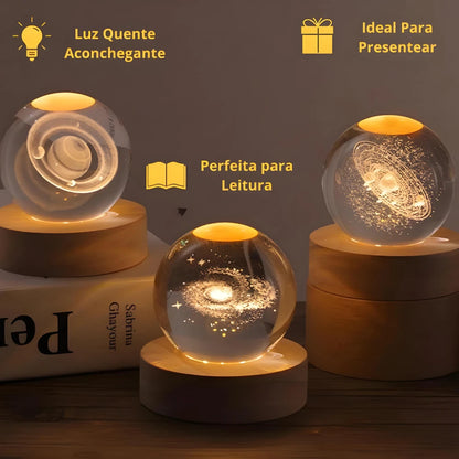 Luminária Cristal 🌙✨