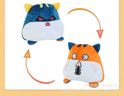 Boneco de Pelúcia Reversível 3 em 1 🐱🐢🦄