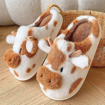 Pantufa Vaquinha Feminina 🐄