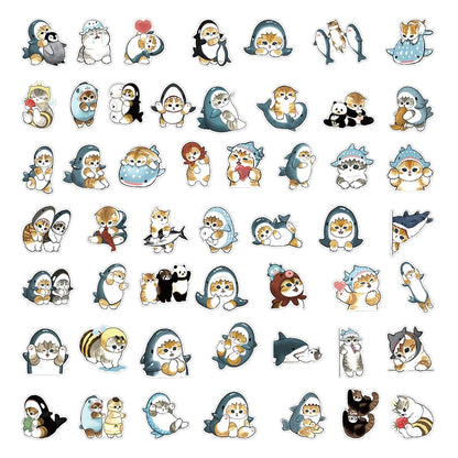 Adesivos Kawaii de Tubarão🦈✨
