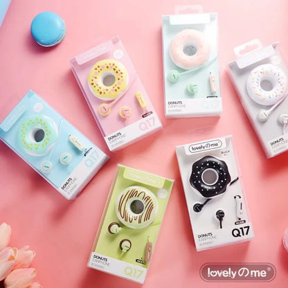 Fones de Ouvido Macaron Donut 🎧🍩