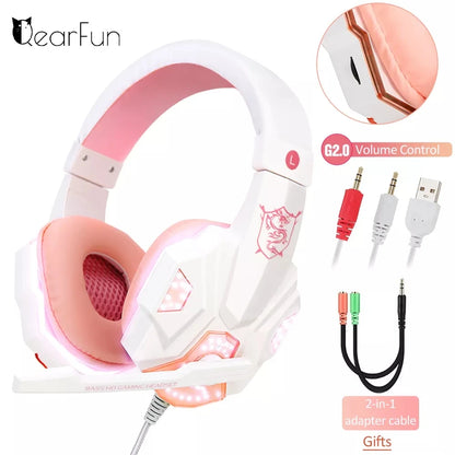 Headset Gamer Rosa 🎀