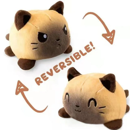 Boneco de Pelúcia Reversível 3 em 1 🐱🐢🦄