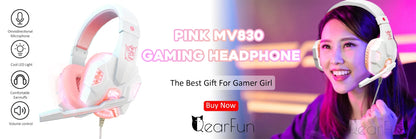 Headset Gamer Rosa 🎀