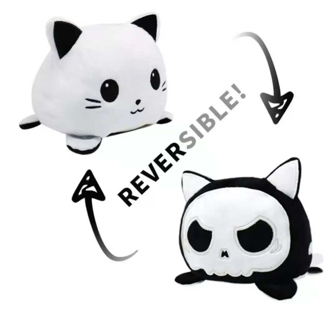 Boneco de Pelúcia Reversível 3 em 1 🐱🐢🦄