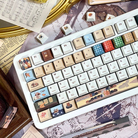 Teclado Retrô 135 Teclas 🎮⌨️