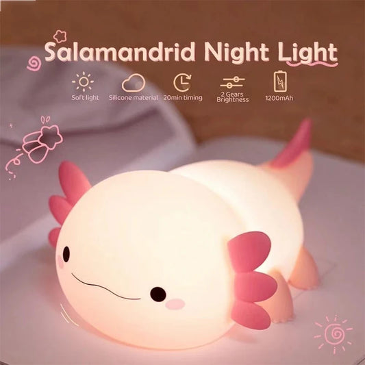 Luminária Axolote Kawaii 🦎