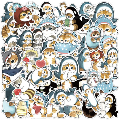Adesivos Kawaii de Tubarão🦈✨