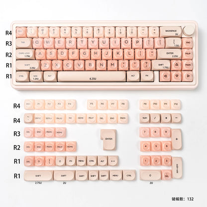 Teclado Rosa Liquid Foundation 132 Teclas 🎀