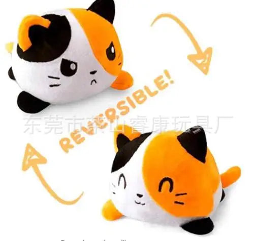 Boneco de Pelúcia Reversível 3 em 1 🐱🐢🦄