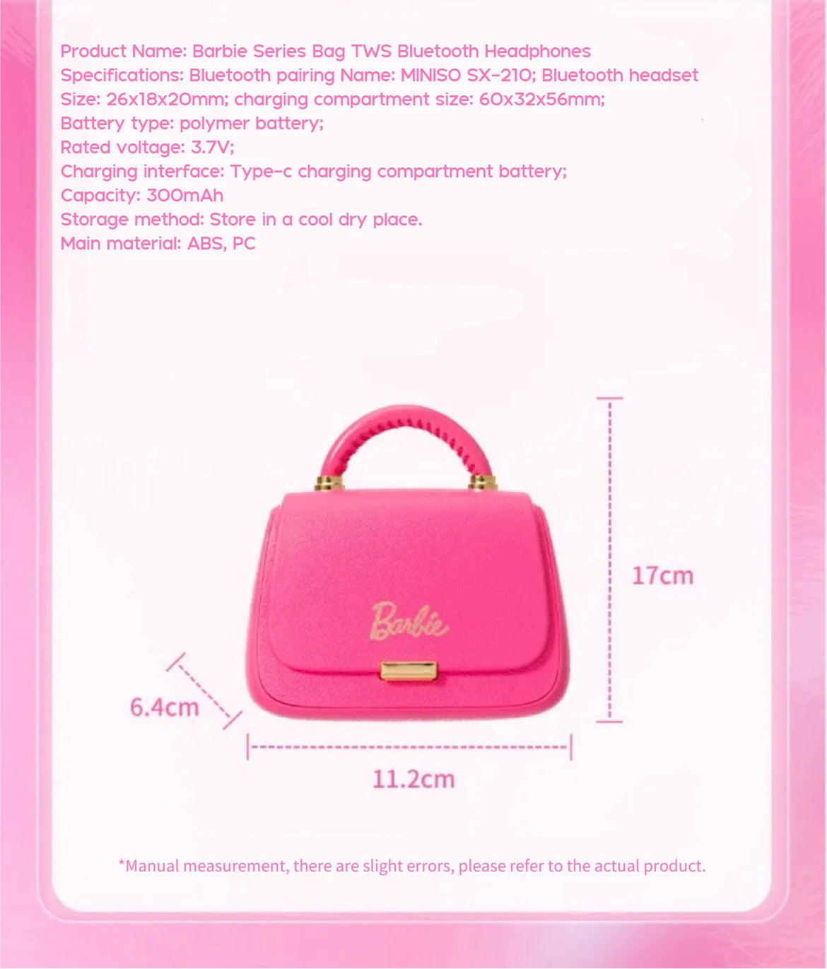 Fones Bluetooth Barbie 💖