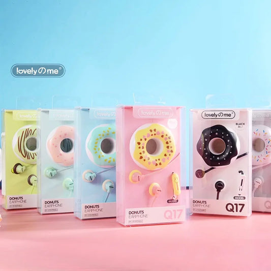 Fones de Ouvido Macaron Donut 🎧🍩